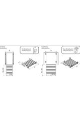Plastik Kapaklı Teleskopik Raylı Pantolonluk 80cm Gri Renk S-6307-g
