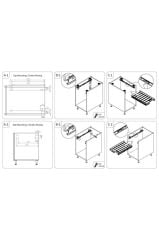 Plastik Kapaklı Teleskopik Raylı Pantolonluk 45cm Gri Renk S-6302-g