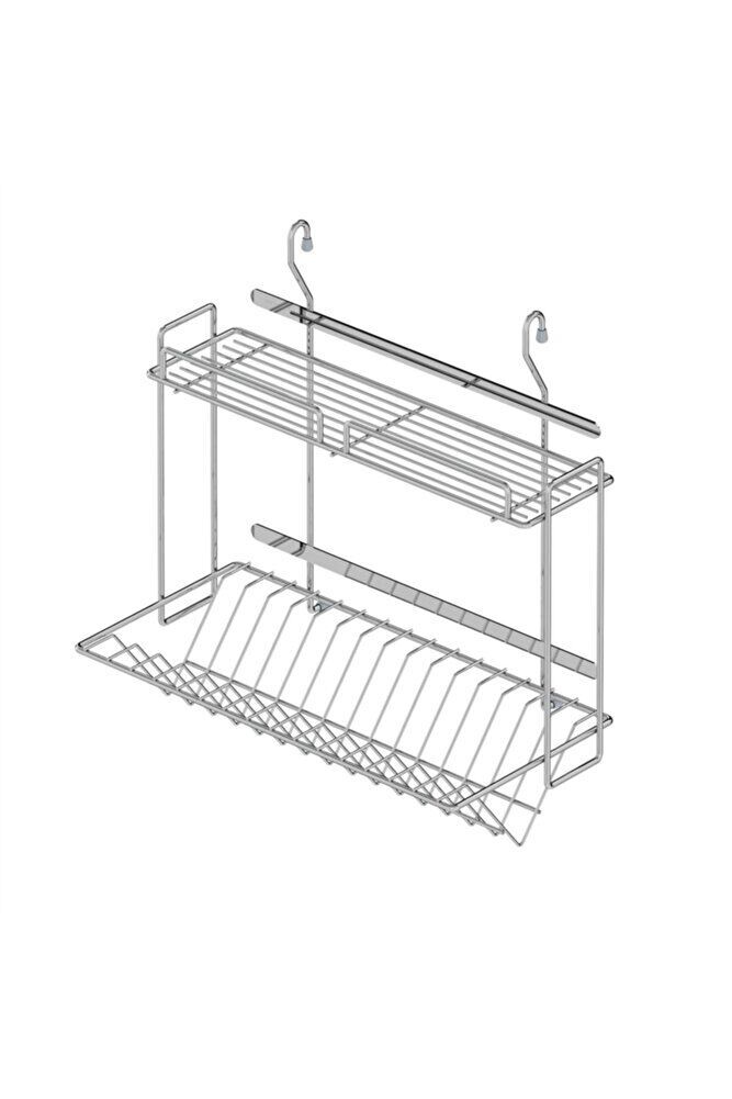Krom Askılı Tabaklık Bardaklık (S-4018-C)
