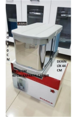 Çöp Kovası Paslanmaz Çelik Raylı  S 2574 Kısa Boylu