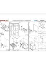 S-2391 TELESK. RAYLI PLASTİK GÖVDE ÇÖP KOVASI 16+1 LT
