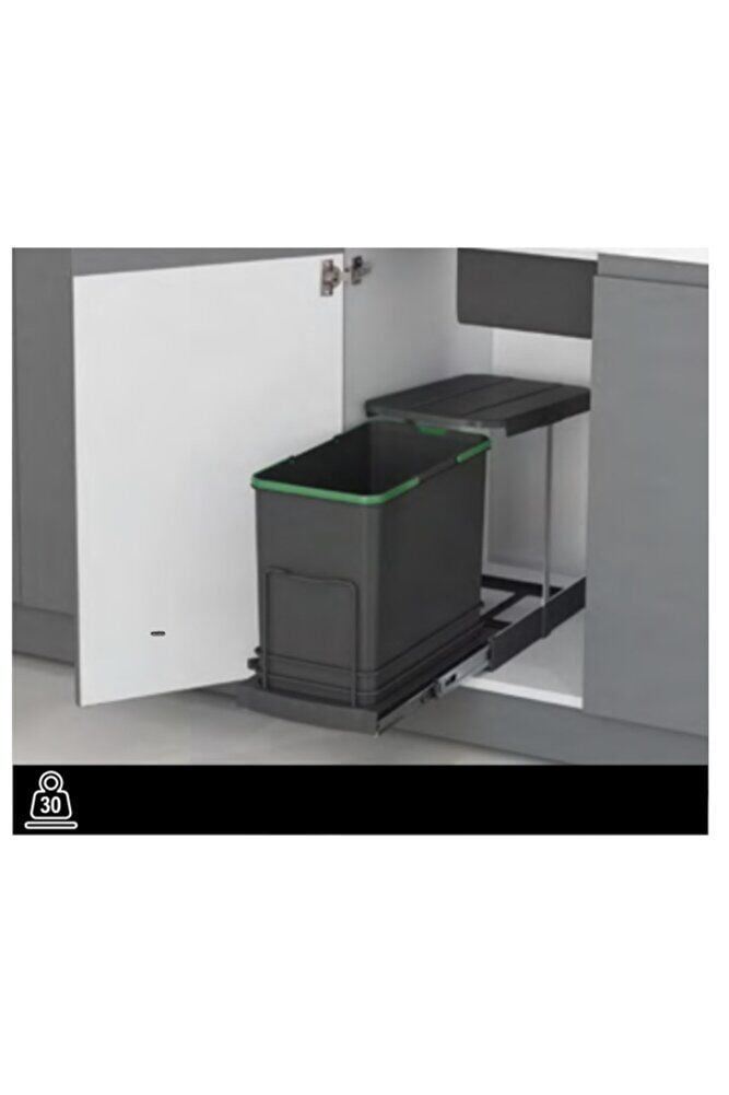 Çöp Kovası Antrasit Gri S-2571