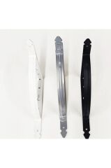 (2 Adet) Metal L Raf Altı Aparatı Konsol Siyah