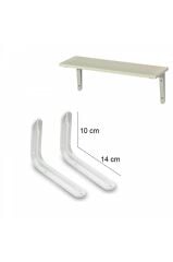 Raf Altı L Ayak Demiri 2 Adet 10 X 14 Cm