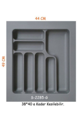 S-2285 Plastik Kaşıklık 50 Cm Gri