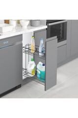 Antrasit Gizli Raylı Deterjanlık (s-2444-a) Ücretsiz Kargo