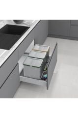 Gri Çekmece Içi Çöp Kovası (manuel) (s-2552-g) Ücretsiz Kargo