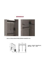 S-6011-a Gardrop Asansörü (12KG) 600-850mm Antrasit