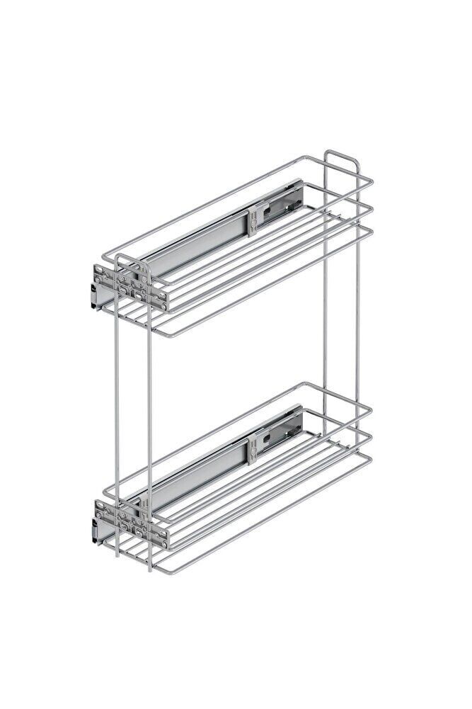 Starax S-2214-c Yandan Teleskopik Raylı Deterjanlık Krom Modül:20 Cm {e:20,5 D:47 Y:47 Cm}