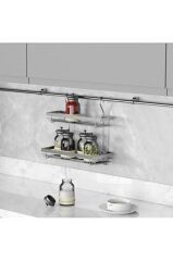 Klasik Küçük - Büyük Iki Raflı Baharatlık-antrasit