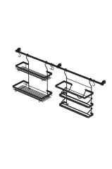 S-4522-A TEZGAH ÜSTÜ FONKSİYONLU SET TAKIM BAHARATLIK HAVLU KAĞIT HAVLULUK FOLYOLUK