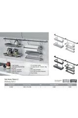 S-4522-A TEZGAH ÜSTÜ FONKSİYONLU SET TAKIM BAHARATLIK HAVLU KAĞIT HAVLULUK FOLYOLUK
