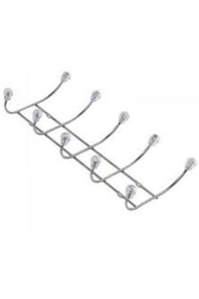 Elbise Askısı Boncuklu Duvar Portmanto 5'li D05 209223