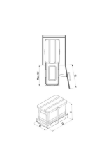 Teleskopik Raylı Plastik Gövde Çöp Kovası Antrasit 16 Lt S-2573-a