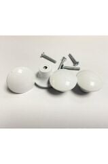 Mantar Beyaz Kulp 4 Adet Düğme Mantar Kulp