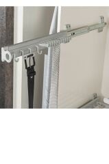 Gri 8.5x46x9 Cm Raylı Alüminyum Sol Kravatlık, Kemerlik (s-6544-g)