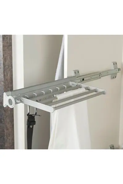 S-6540 Raylı Aluminyum Pantolon Askılı Kemerlik