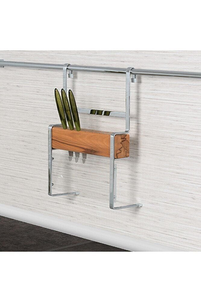 Ahşap Bıçaklık-krom