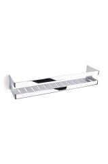 Banyo Krom Duş Rafı Krom Renk 98x100x400 Mm