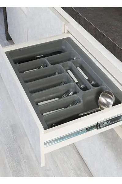 Gri 34x49x5.5x40 Cm Plastik Kaşıklık (s-2283-g)