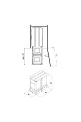 S-2392 Teleskopik Raylı Plastik Gövde Çöp Kovası 12 12 Lt