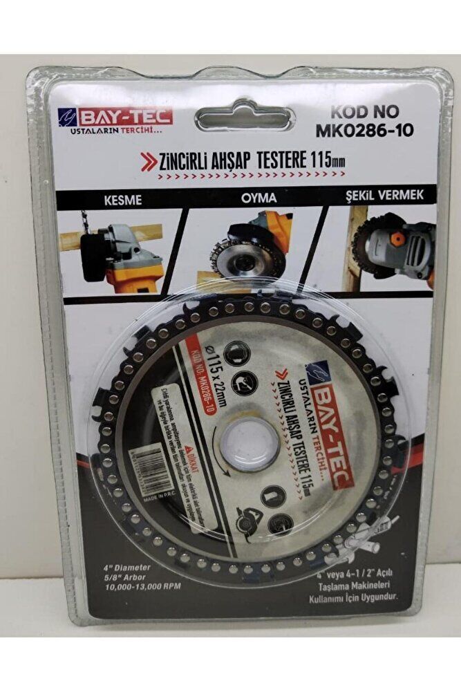 Bay-tec Zincirli Ahşap Testere 115 Mm Mk0286-10