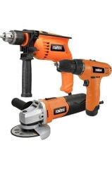 Attlas Eco Set 3l Avuç Taşlama  Darbeli ve Li İon Akülü Matkap Vidalama