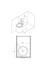 Kopya - Paslanmaz Krom Çelik 10 Litre Dolap Içi Çöp Kovası S 2251 Ss