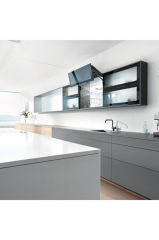 Aventos Hf Gri Kalkar Kapak Sistemi 25'lik Güç Ünitesi 38'lik Kol