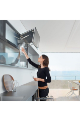 Aventos Hf Gri Kalkar Kapak Sistemi 25'lik Güç Ünitesi 38'lik Kol