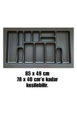 74x49 Çekmece Içi Gri Plastik Kaşıklık S-2289-g